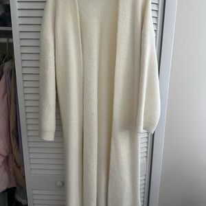 Cozy Cream Long Cardigan